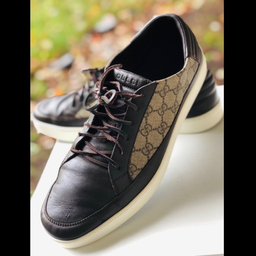 GUCCI Men’s Sneakers ‘Dark Brown’ 411858 Size 11.5